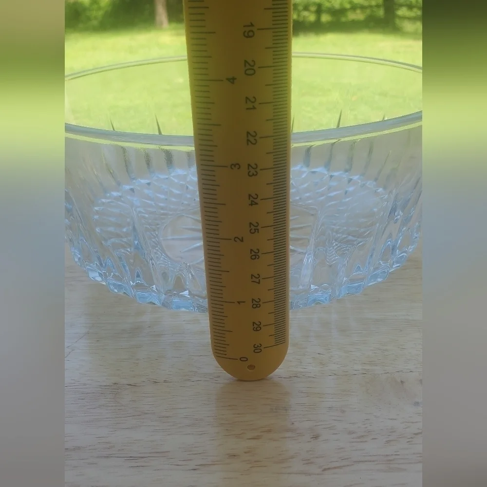 Vintage Arcoroc‎  Desert Serving Bowl France Cut Glass Crystal